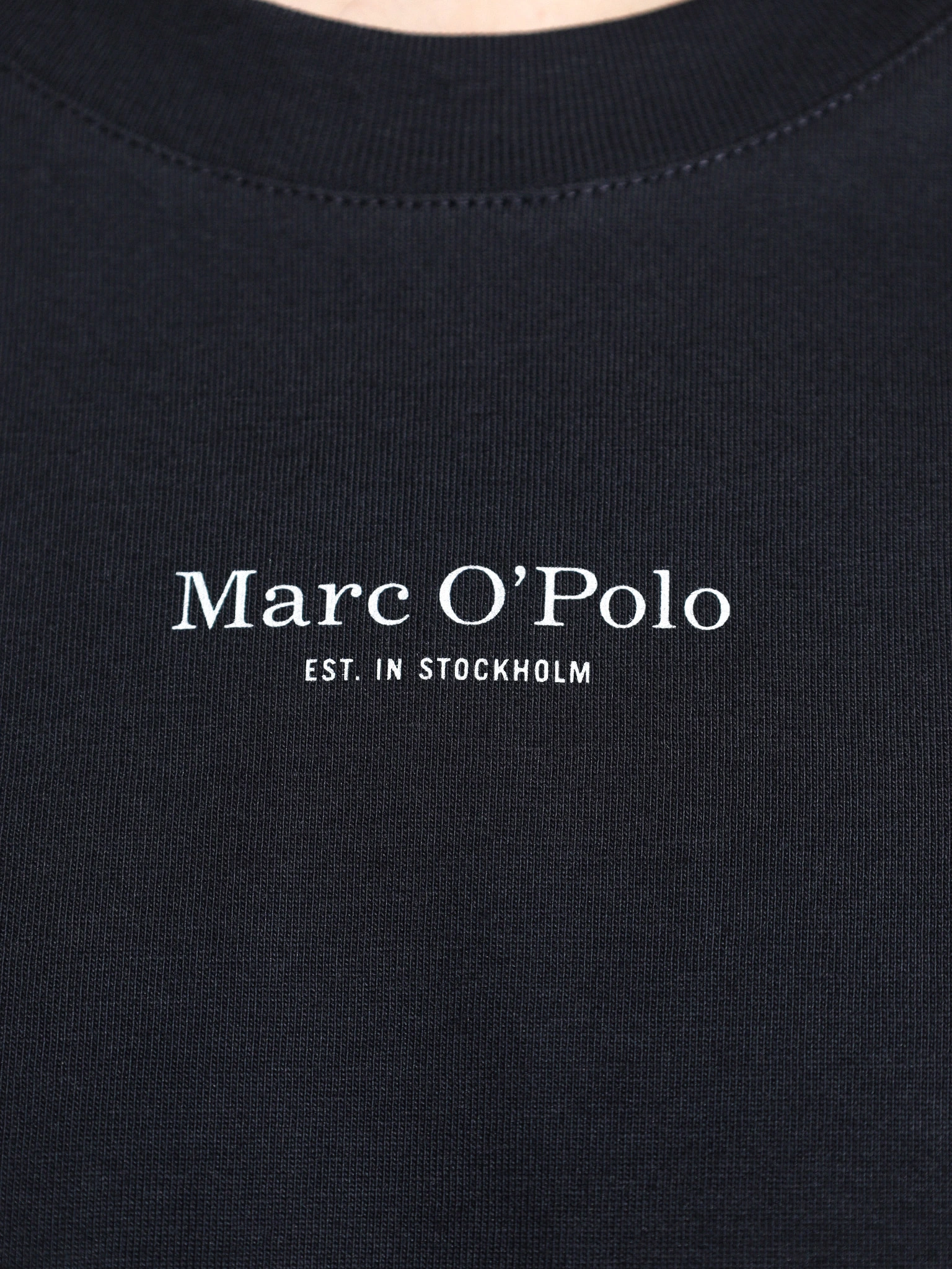 Футболка темно-синего цвета из хлопка